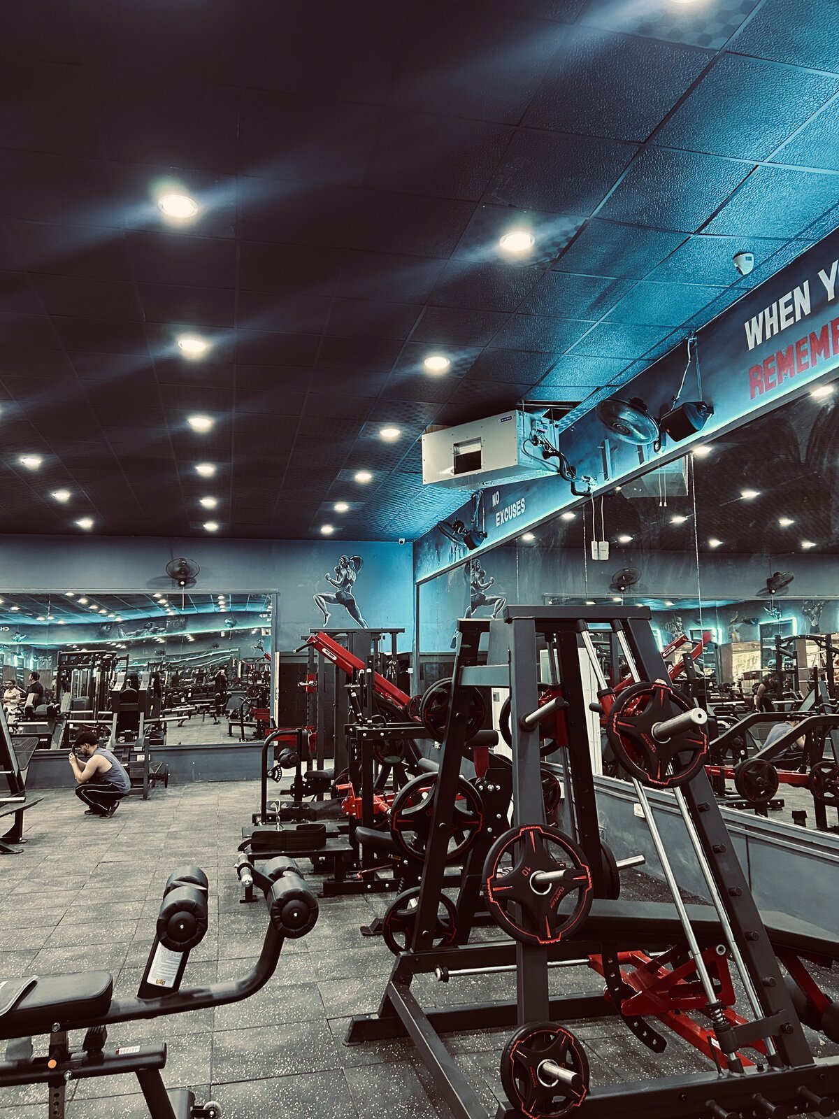 Inside LA Addiction Fitness Factory Rupnagar gym floor
